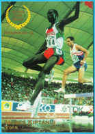 MOSES KIPTANUI Kenya (3000 M Steeplechase) - 1995 WORLD CHAMPIONSHIPS IN ATHLETICS Trading Card * Athletisme Kenie - Tarjetas