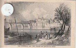 44 - Carte Postale Ancienne  D' Ancenis  Vue Vers 1840 - Ancenis