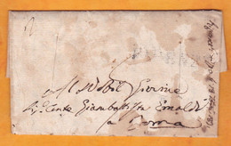 1831 - Lettre Avec Correspondance De 2 Pages Purifiée Désinfectée / Choléra / De Firenze Florence Vers Roma, Rome - 1. ...-1850 Prephilately