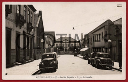 PORTUGAL - ALBERGARIA A VELHA - AVENIDA NAPOLEAO E PAÇOS DO CONCELHO - 1950 REAL PHOTO PC - Aveiro