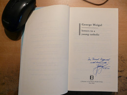 George Weigel Letters To A Young Catholic Dédicacé Dedication Par L'auteur En 2004 Basic Books - Cultura