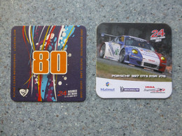 24 Heures Du MANS AUTO 2011, Lot De 2 Sous-bocks Illustrés  ; PAP03 - Voitures