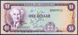 JAMAICA JAMAIKA 1 DOLLAR P-59b Sir Alexander Bustamante / Harbor SIGN: Walker (1960) 1976 UNC - Jamaique