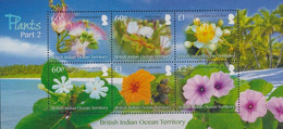 British Indian Ocean Territory 2018, Plants, MNH S/S - Territorio Britannico Dell'Oceano Indiano