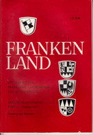 Frankenland - Zeitschrift Für Fränkische Landeskunde Und Kulturpflege (Heft 1. - Andere & Zonder Classificatie