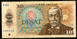 Czechoslovakia,10 Korun 1986,P.94c,as Scan - Cecoslovacchia