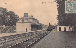 28 - EURE ET LOIR - JOUY - 10398 - La Gare - Arrivée Du Train - Jouy