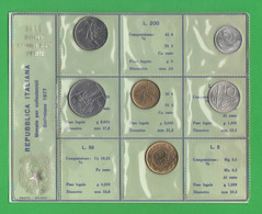 Repubblica Italia Serie 1977  Monete Da 5 10 20 50 100 200  Lire - Mint Sets & Proof Sets