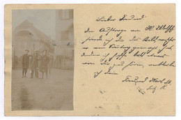 Postkarte Mit Aufgeklebtem Foto 1903 Gel. Oehringen - Ludwigsburg - Stark Wellig - Oehringen