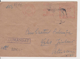 PLANT 23 AUGUST RED MACHINE STAMPS AMOUNT 1,55 LEI BUCURESTI ROMANIA 1961 - Frankeermachines (EMA)