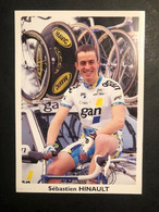 Sebastoen Hinault - GAN - 1997 -  Carte / Card - Cyclists - Cyclisme - Ciclismo -wielrennen - Cyclisme