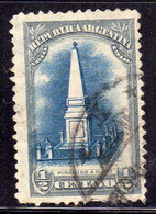 ARGENTINA 1910 PYRAMID OF MAY PIRAMIDE MAYA CENT. 1/2c USATO USED OBLITERE' - Oblitérés