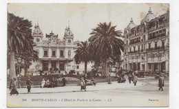 (RECTO / VERSO) MONTE CARLO EN 1926 - N° 266 - HOTEL DE PARIS ET CASINO - BEAU TIMBRE ET CACHET DE MONACO - CPA - Bars & Restaurants