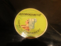 Tyrosémiophilie Tyrosémiophile étiquettecrème De Camembert Normandinette M Lanquetot St Martin Des Bienfaite14 - Kaas