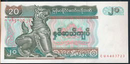 °°° MYANMAR 20 KYATS UNC °°° - Myanmar