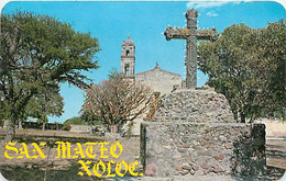 Mexique - Mexico - San Mateo Xaloc - Cruz Atrial E Iglesia - Cross In The Portico Church - CPM - Voir Scans Recto-Verso - Mexico