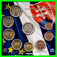 ESLOVAQUIA AÑO 2009 – CARTERA OFICIAL  INCLUYE LAS MONEDAS DE LOS 8 VALORES DE EURO + MEDALLA - Slowakije