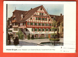 QAD-11 Küssnacht Am Rigi Hotel Engel Gelaufen 1948 Nach Buones-Ayres Argentina Gross Format - Küssnacht