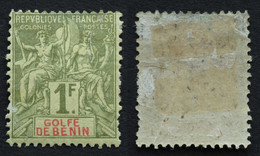 Bénin 1893 Yvert 31 Neuf* 1F - Nuovi