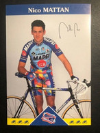 Nico Mattan - MAPEI - 1997 - Carte / Card - Cyclists - Cyclisme - Ciclismo -wielrennen - Cyclisme