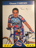 Gianni Faresin - MAPEI - 1997 - Carte / Card - Cyclists - Cyclisme - Ciclismo -wielrennen - Cyclisme