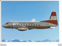 CPM - AVION Hawker Siddeley Hs 748 226 Srs 2 Of Austrian Airlines Seen Above Alps 1967 ( Recto Verso ) - 1946-....: Moderne