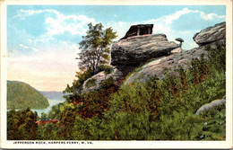 West Virginia Harpers Ferry Jefferson Rock Curteich - Autres & Non Classés