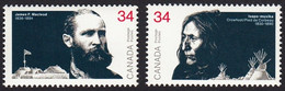 CROWFOOT = ABORIGINAL HISTORY 1870's = Canada 1986 #1108-1109 MNH STAMPS - American Indians