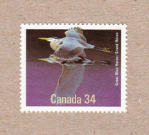 BIRD = GREAT BLUE HERON = Canada 1986 # 1095 MNH - Geese