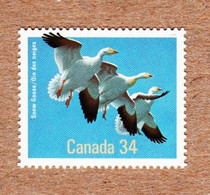 BIRD = SNOW GOOSE = Canada 1986 #1096 MNH - Gansos