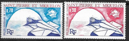 St - Pierre Et Miquelon  1974   U P U  Cat Yt N°  434 ,  435      N** MNH - Unused Stamps
