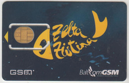 LATVIA - Baltcom Goldfish GSM Card, Used - Lettland