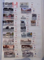 34 Verschillende Tram Zegels + Kaart Zie Foto's Toplot RRRRRRRRRR - Personalisierte Briefmarken