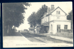 Cpa Du 01 Pont De Vaux Fleurville --  La  Gare   JA22-11 - Pont-de-Vaux