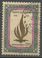 NU Genève - Vereinte Nationen 1988 Y&T N°171 - Michel N°171 (o) - 25c Déclaration Des Droits De L'homme - Used Stamps