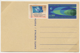 NU Genève - Vereinte Nationen Entier Postal 1969 Y&T N°EP1969-02+n°2 - Michel N°GZS1969-02+n°2 *** - 30c Univers - Covers & Documents