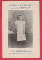 Nalinnes - Souvenir Mortuaire - Marcelle Monnom, Né En 1889 Et Décédée En 1896 - Ham-sur-Heure-Nalinnes