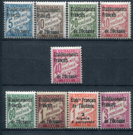 Ets De L'Océanie        Taxes   1/9 * - Unused Stamps