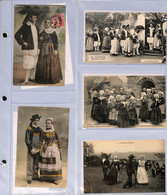 COL ADD - Très Belle Collection Privée De 276 CPA Folklore-costumes-coiffes Bretagne Principalement - Superbe - Costumes
