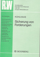 Sicherung Von Forderungen - Rechten