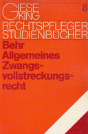 Allgemeines Zwangsvollstreckungsrecht (Rechtspfleger-Studienbücher) - Derecho