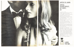 PUB PARFUM " ARPEGE " De " LANVIN " 1974 ( 5 ) - Non Classificati