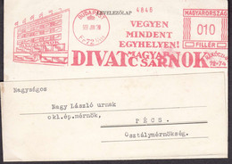 Hongrie - 1939 - EMA Magasin Divatcsarnok - Publicité - Werbung - Advert Musique - Grand Magasin De Mode - Postmark Collection