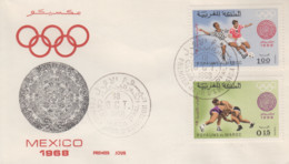 Enveloppe  FDC  1er  Jour   MAROC   Jeux  Olympiques  MEXICO   1968 - Summer 1968: Mexico City