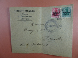 Verviers  Bruxelles 1917  Libeert-Monard Modes Et Fournitures Verviers - 1900 – 1949