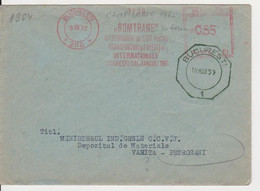 PLANT ROMTRANS RED MACHINE STAMPS AMOUNT 0,55 LEI TURDA ROMANIA 1958 - Máquinas Franqueo (EMA)