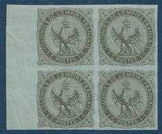 Colonies France Aigle Imperial N°1** Bloc De 4 BDFeuille Fraicheur Postale TTB - Aigle Impérial