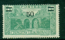Monaco 1926-31 Surcharge 50c On 1.10f MLH - Unused Stamps