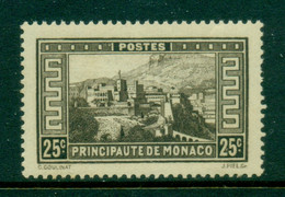 Monaco 1932-37 Pictorial, Royal Palace 25c MUH - Unused Stamps