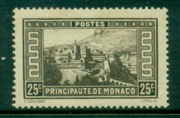 Monaco 1932-37 Pictorial, Royal Palace 25c MLH - Unused Stamps